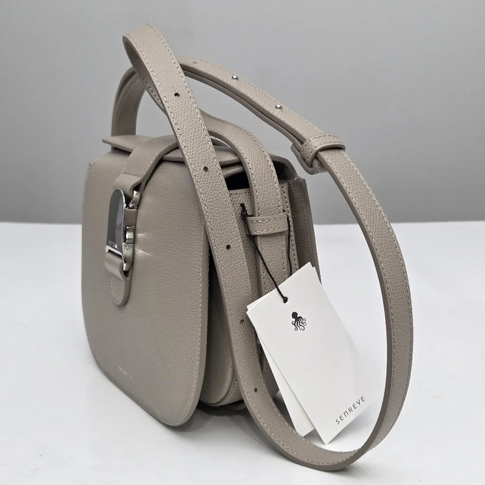 NWT SENREVE CADENCE BAG - PEBBLED / SAND / SILVER
